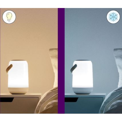 WiZ - Dæmpbar, bærbar RGBW LED-lampe MOBILE LED/13,5W/5V 2200-6500K Wi-Fi 1800 mAh