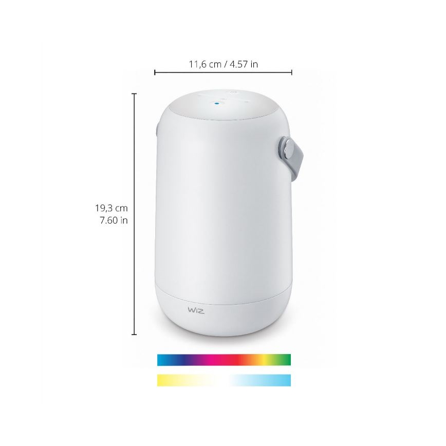 WiZ - Dæmpbar, bærbar RGBW LED-lampe MOBILE LED/13,5W/5V 2200-6500K Wi-Fi 1800 mAh