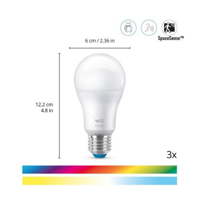 WiZ- Overvågningssæt til hjemmet: 1x kamera+ 3x LED RGB lyspære 8,5W/230V Wi-Fi