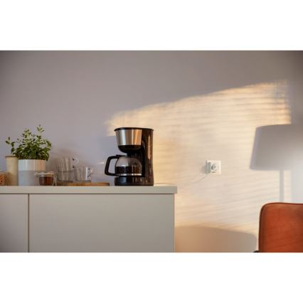 WiZ - Smart-stik F 2300W + powermeter Wi-Fi SCHUKO