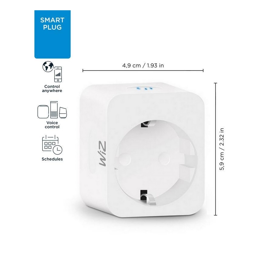 WiZ - Smart-stik F 2300W Wi-Fi SCHUKO