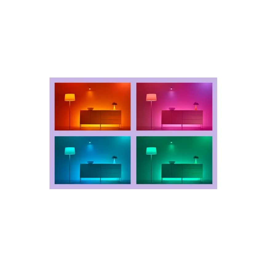 WiZ -SÆT 2x LED RGBIC dæmpbar armatur GRADIENT LED/8,2W/230V 2700-6500K Wi-Fi