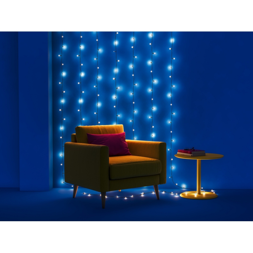 WiZ - Udendørs LED lyskæde m. RGBW-farver dæmpbar 160xLED 20 m IP44 2700-5000K Wi-Fi