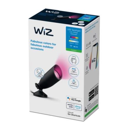 WiZ - Udendørs LED spotlight m. RGBW-farver dæmpbar SPOT LED/4W/12V 2700K-5000K IP65 Wi-Fi