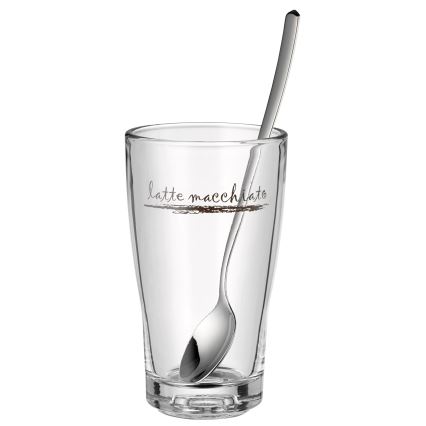 WMF - Glas- og skesæt til latte macchiato CLEVER & MORE 6 stk.