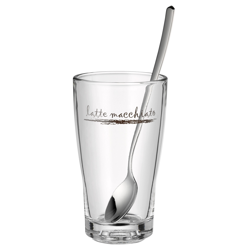 WMF - Glas- og skesæt til latte macchiato CLEVER & MORE 6 stk.