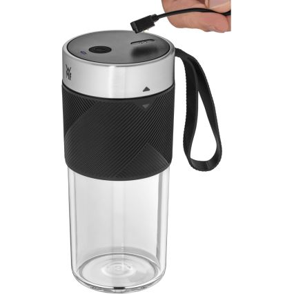 WMF - KITCHENminis rejse-smoothieblender, 50 W / 7,4 V, 1200 mAh, rustfrit stål