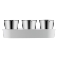 WMF - Selvvandende urtepotte 3 stk. GOURMET hvid/rustfri