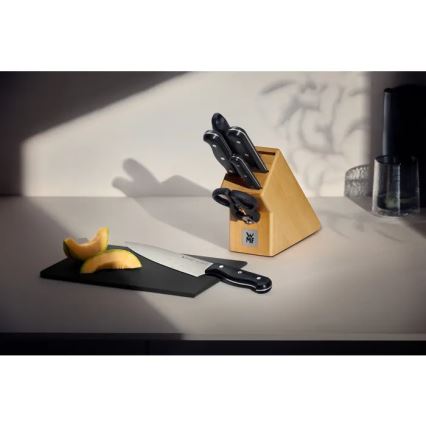 WMF - SPITZENKLASSE PLUS køkkenknivsæt i blok, 6 dele