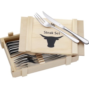 WMF - Steakbestik i trææske 12ks