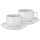 WMF - SÆT 2x Cappuccinokop med underkop BARISTA 160 ml hvid
