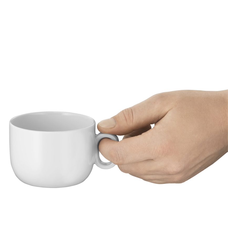 WMF - SÆT 2x Cappuccinokop med underkop BARISTA 160 ml hvid