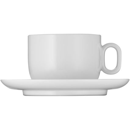 WMF - SÆT 2x Cappuccinokop med underkop BARISTA 160 ml hvid