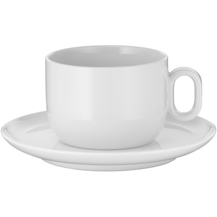 WMF - SÆT 2x Cappuccinokop med underkop BARISTA 160 ml hvid