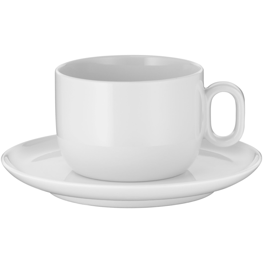 WMF - SÆT 2x Cappuccinokop med underkop BARISTA 160 ml hvid