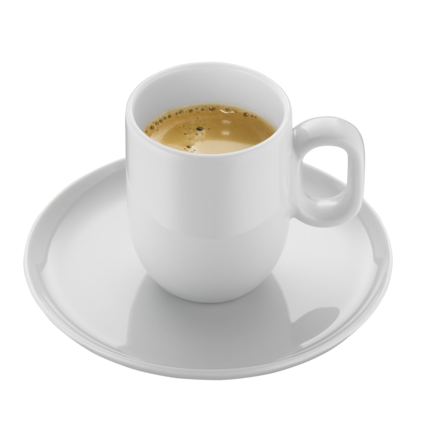 WMF - SÆT 2x Espressokop med underkop BARISTA hvid