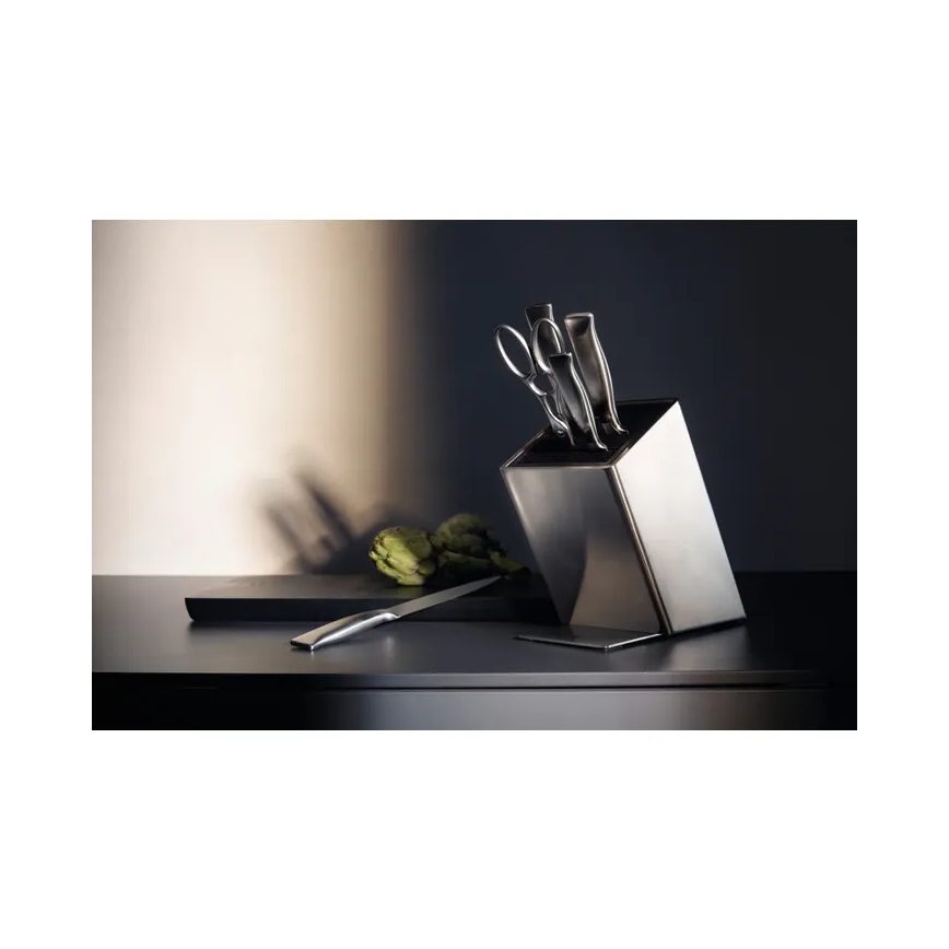 WMF - Sæt med køkkenknive i knivblok GRAND GOURMET, 6 dele