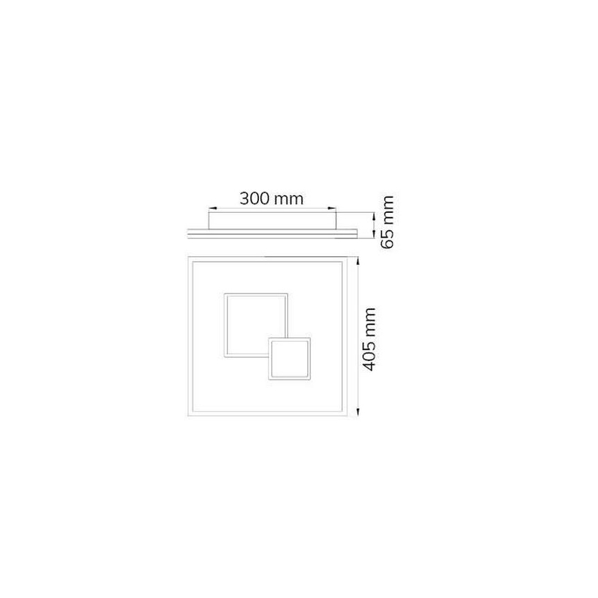 Wofi 11247 - LED loftlampe dæmpbar NADRA LED/27W/230V