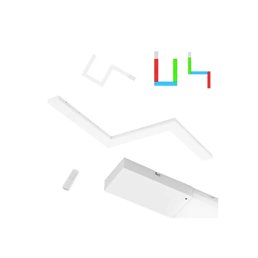 Wofi 11277 - SÆT 3x LED RGBW loftlampe dæmpbar FOURLIGHTS LED/30W/230V + fjernbetjening