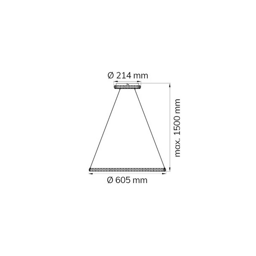 Wofi 11508FW - LED pendel dæmpbar HARLEY LED/26W/230V 3000K