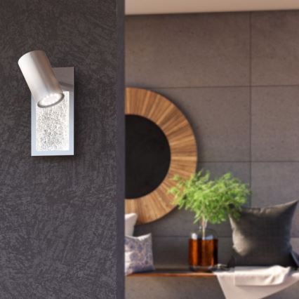 Wofi 11589 - LED vægspot BALI 1xGU10/5W/230V + LED/6W/230V