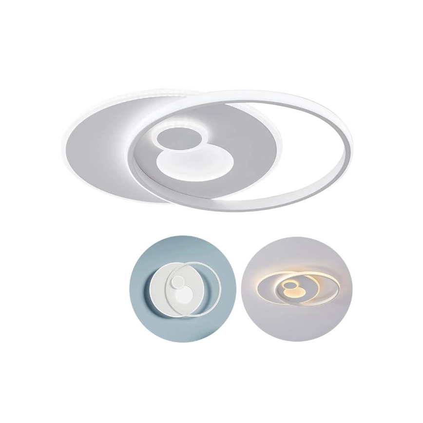 Wofi 11621 - LED loftlampe dæmpbar AKON LED/38W/230V 2700-5500K + fjernbetjening