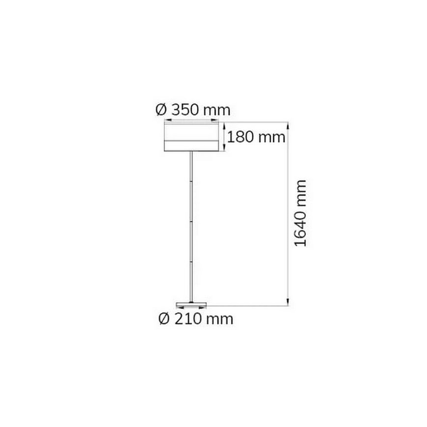 Wofi 11765 - Gulvlampe DAVIE 1xE27/40W/230V