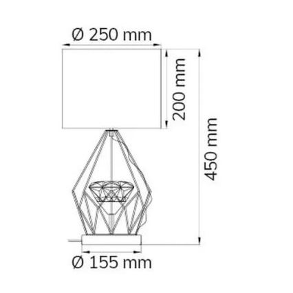 Wofi 11977 - LED bordlampe dæmpbar AMY LED/10W/230V