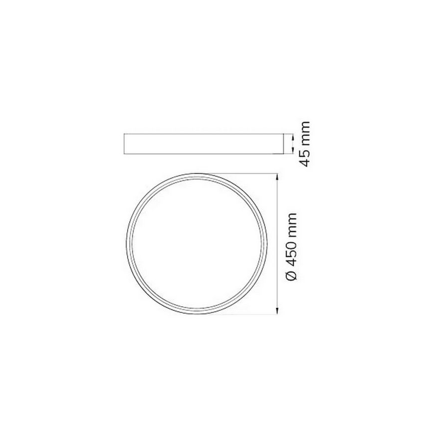 Wofi 12055 - LED loftlampe DUBAI LED/27,5W/230V hvid