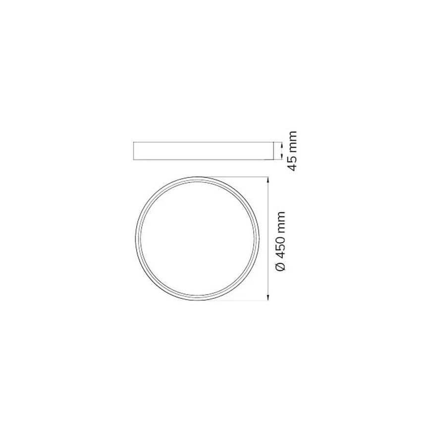 Wofi 12056 - LED loftlampe DUBAI LED/27,5W/230V antracitgrå