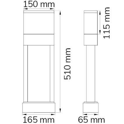 Wofi 12225 - LED husnummer DIEGO LED/10,5W/230V 3000K IP54