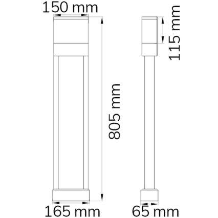 Wofi 12226 - LED husnummer DIEGO LED/10,5W/230V 3000K IP54