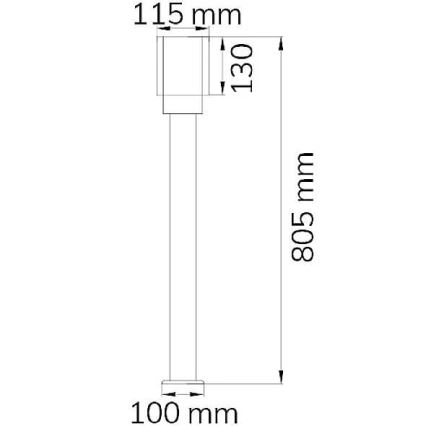 Wofi 12232 - Udendørslampe PITA 1xE27/10W/230V IP54