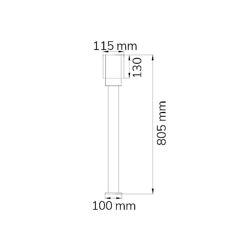 Wofi 12232 - Udendørslampe PITA 1xE27/10W/230V IP54
