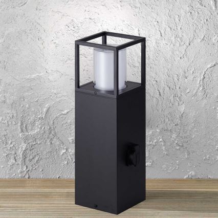 Wofi 12233 - LED udendørslampe med udtag FILIA LED/8,5W/230V IP54 50 cm SCHUKO