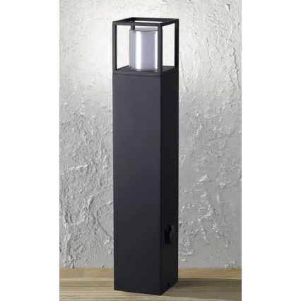 Wofi 12234 - LED udendørslampe med udtag FILIA LED/8,5W/230V IP54 80 cm SCHUKO