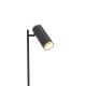 Wofi 3003-104 - LED gulvlampe dæmpbar TOULOUSE LED/10W/230V sort/guldfarvet