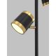 Wofi 3003-304S - LED gulvlampe dæmpbar TOULOUSE LED/21W/230V sort/guldfarvet