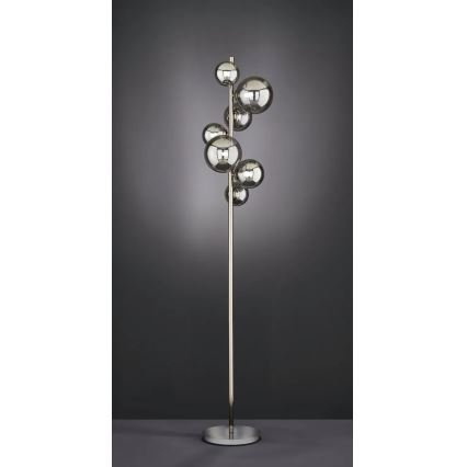 Wofi 3014-705W - LED gulvlampe VILLA 7xG9/3W/230V sort