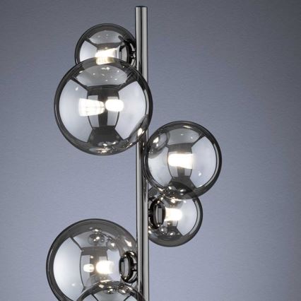 Wofi 3014-705W - LED gulvlampe VILLA 7xG9/3W/230V sort