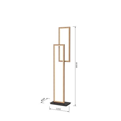 Wofi 3023-206 - LED gulvlampe dæmpbar PESCARA LED/21W/230V