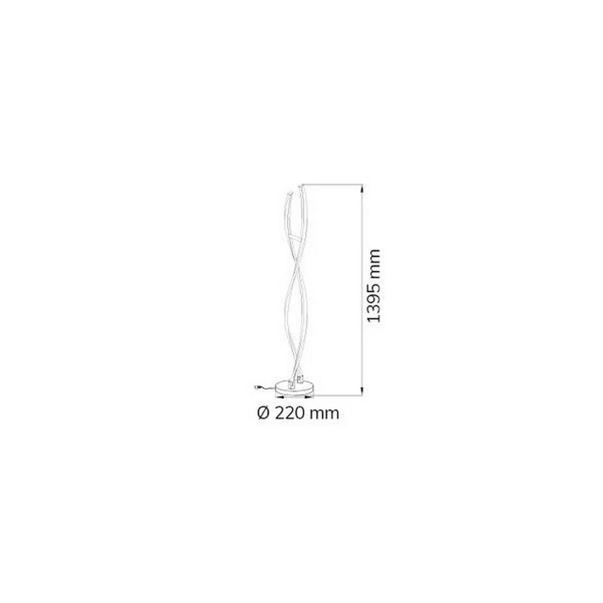 Wofi 3152.02.01.6000 - LED gulvlampe dæmpbar IDANA 2xLED/14W/230V