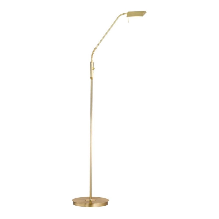 Wofi 3321.01.32.6000 - LED gulvlampe dæmpbar CORY LED/8W/230V messing