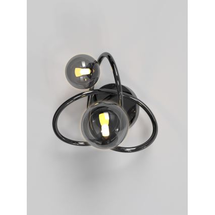 Wofi 4014-205 - LED væglampe NANCY 2xG9/3,5W/230V sort/skinnende krom