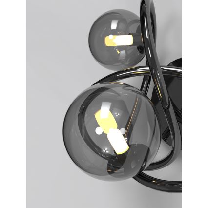 Wofi 4014-205 - LED væglampe NANCY 2xG9/3,5W/230V sort/skinnende krom