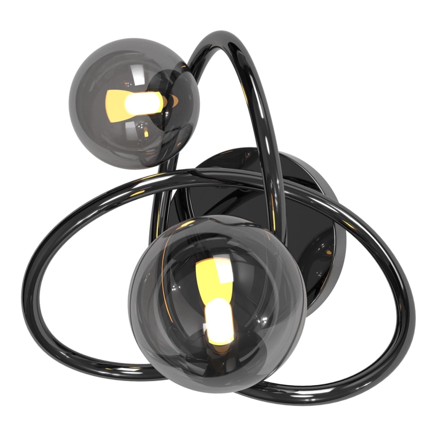Wofi 4014-205 - LED væglampe NANCY 2xG9/3,5W/230V sort/skinnende krom