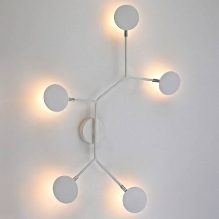 Wofi 446604109000 - LED Væglampe BELIZE 5xLED/5W/230V 3000K hvid