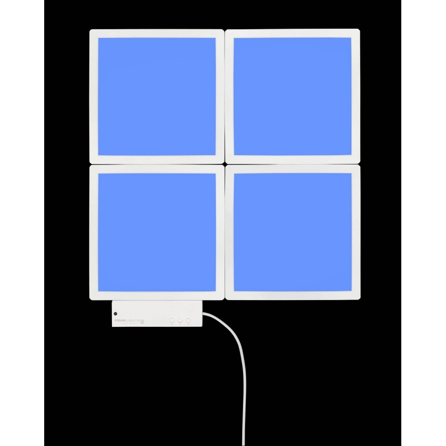 Wofi 4506.04.06.9000 - 4x LED væglampe dæmpbar RGB-farver LED/2W/230V + fjernbetjening