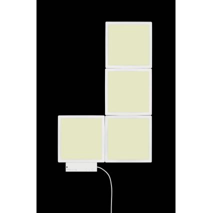 Wofi 4506.04.06.9000 - 4x LED væglampe dæmpbar RGB-farver LED/2W/230V + fjernbetjening