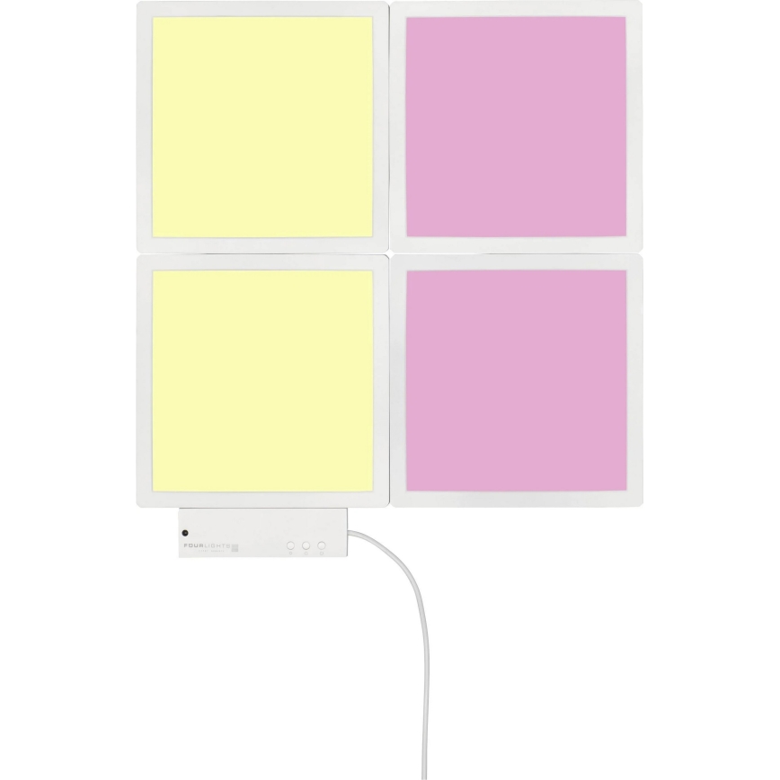 Wofi 4506.04.06.9000 - 4x LED væglampe dæmpbar RGB-farver LED/2W/230V + fjernbetjening